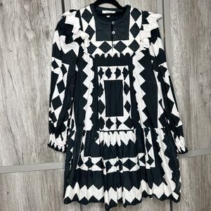Sea New York Tunic Dress Helena Black and White 2XS